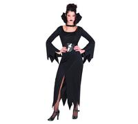 Rubies Disfraz Vampiresa Tinieblas para mujer, Vestido con cuello alzado y cinturón, Licencia Oficial, Vampira, Vampiro para Halloween, Fiestas y Carnaval
