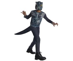 Rubies disfraz Velociraptor OPP Dinosaurio barato para niños y niñas, Jumpsuit con cola y máscara, Oficial Univesal Jurassic World para Carnaval, Navidad, Cumpleaños, Fiestas y Halloween