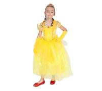 Rubies Disfraz Yellow Princess para niña, Traje princesas niñas, Vestido con guantes y tiara, para cumpleaños, regalos, Navidad, fiestas y Carnaval