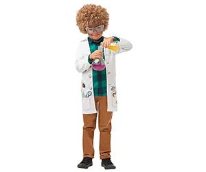 Rubies doctor s-Chaqueta oficial de científico loco para niños, talla grande, 7-8 años, multicolor, L (Rubie's 640785L)
