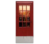 Rubies Door Cover Harry Potter-Cubierta decorativa para puerta, como se muestra en la imagen, color cabina telefónica, 30" x 60" (5000016)
