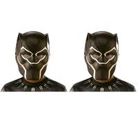 Rubies Endgame Mascara Black Panther, Multicolor, (200423) Carnaval (Paquete de 2)