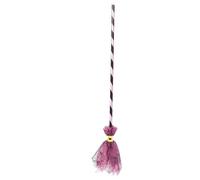 Rubies Escoba de Bruja Telaraña Rosa infantil, Accesorio para disfraz, Complemento, Talla única, Unisex, Brujas, Witch para Halloween, Carnaval y Fiestas