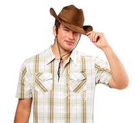 Rubies Forum Novelties Men's Novelty Adult Suede Cowboy Hat, Brown, One Size