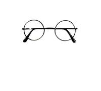 Rubies-Occhiali Harry Potter (9705) Varios [Lunettes], sólido, color negro, talla única