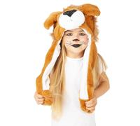 Rubies Gorro León con orejas mágicas para niños y niñas, Multicolor, Talla única, Accesorio, Complemento disfraz para Carnaval, cumpleaños, fiestas y regalos