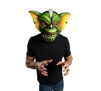 Rubies Gremlins: Máscara de rayas con pelo para adultos, unisex, talla única, color verde