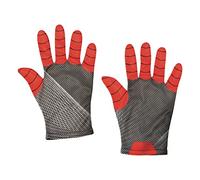 Rubies Guantes de Spiderman para niños y niñas, Talla única, Unisex, Color rojo y negro, Oficial Marvel