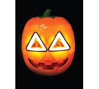 RUBIES HALLOWEEN - Accesorio oficial para disfraz adulto - Máscara de calabaza brillante y sonora - Talla única - Pilas incluidas, para disfraz de Halloween, mujeres y hombres