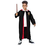 Con Licencia Niños Enrique Potter Bata Varita & Gafas Kit Carnaval By Rubies