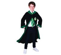 RUBIE'S Harry Potter - Vestido oficial de serpiente infantil de 7 a 10 años, vestido negro con capucha, para Halloween, carnaval, idea de regalo de Navidad