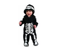 Rubies Disfraz Esqueleto para bebés, 1 año, Jumpsuit y gorro, Marciano, Unisex, Extraterrestre para Fiestas y Carnaval