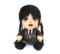 Rubies Kidrobot Peluche Miércoles Addams, Oficial Wednesday, Muñeco de Peluche, Juguete para niños, 20 cm Felpa Figura para Regalar, cumpleaños, coleccionistas y Fiestas
