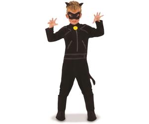 Rubies Ladybug - Disfraz de Cat Noir para niños, talla 9-10 años (640904-XL)