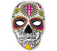 Rubies Máscara Catrina Lucky para adultos, hombre y mujer, Accesorio para disfraz, Complemento, Talla única, Unisex, Katrinas para Halloween, Dia de los Muertos, Fiesta