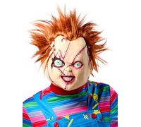Rubie's Máscara de disfraz Chucky – Vinilo 3/4 cosida – Para adultos, talla única