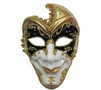 Rubies Máscara De Disfraz Veneciana De Cara Completa Oro EM432