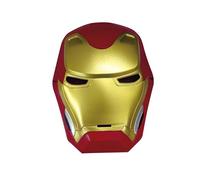 Rubies Máscara Iron man Shallow para niños y niñas, Oficial de las películas de Avengers, máscara hecha en plástico con ajuste en velcro, ideal para halloween, navidad, carnaval y cumpleaños.