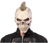 Rubies Máscara Skull Punk para adultos, Accesorio para disfraz, Complemento, Esqueletos, Skeletons, Talla única, Unisex para Halloween, Carnaval y Fiestas