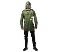 Rubie's Men's DC The Riddler: The Batman Movie Costume Top and Mask, As Shown, X-Large