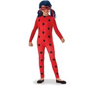 RUBIE'S Miraculous Officiel LADYBUG - Disfraz de entrada para niños, talla 3 a 4 años, diseño de mono y máscara elástica