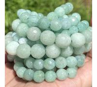 Rubíes naturales, calcedonia, jade, cuentas de piedra facetadas, redondas, espaciadores sueltos para hacer joyas, pulseras hechas a mano, 4/6/8/10/12 mm, jade birmano, 12 mm, 29 a 30 unidades