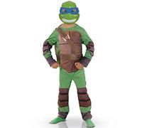 RUBIE'S- Nickelodeon Decoración - Panoplie Deluxe Tortuga Ninja con Máscara y Pasamontañas, Color verde, small (RUBIES 154979S)
