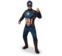 Rubie's Official Avengers Endgame Captain America, Deluxe Adult Mens Costume Hal