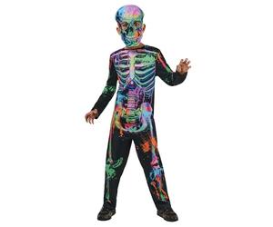Rubies Official Bonesky Graffiti Skeleton Costume, Kids Fancy Dress
