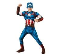 Rubie's Official Captain America Childs Costume, Kids Fancy Dress 9-10 Years