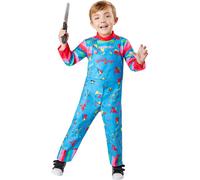 Rubies Official Chucky - Disfraz infantil (talla 2-3 años), color azul