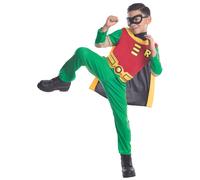 Rubie's Official DC Comic Teen Titan Robin Child Costume, Superhero Fancy Dress