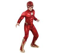Rubies Official DC Comics Flash The Movie Deluxe Costume Jumpsuit and Mask, Kids