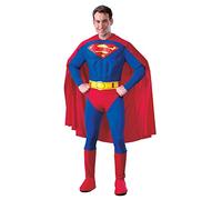 Rubie's Official DC Comics Superman Muscle Chest Deluxe Costume, Adult Superhero Fancy Dress