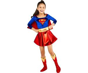 Rubie's Official DC Supergirl Deluxe Girls Costume, Kids Fancy Dress Super Hero