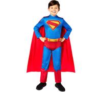 Rubie's Official DC Superman Costume, Kids Superhero Fancy Dress 7-8 Years