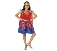 Rubie's Official DC Wonder Woman Deluxe Child Dress, Kids Superhero Fancy Dress