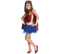 Rubie's Official DC Wonder Woman Tutu Girls Costume, Kids Superhero Fancy Dress