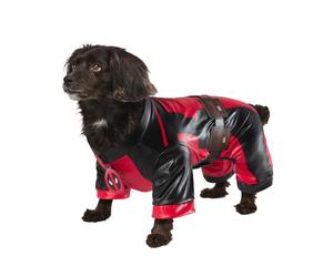 Rubie's Official Deadpool Dogpool Pet Costume, Dog/Pet Fancy Dress, Size L Red &