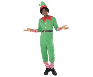 Rubies Official Elf Costume, Christmas Adult Fancy Dress