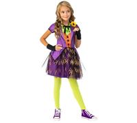 Rubie's Official Girl's DC Super Villains Joker Costume Tutu Dress, Kids Fancy D