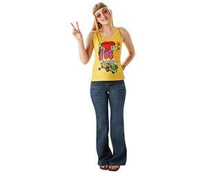 Rubie's Official I Love The 70's Chaleco Top, disfraz de adulto - grande