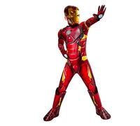 Rubies Disfraz Iron Man Premium para niños y niñas, Jumpsuit con armadura 3D y reactor, cubrebotas, máscara y guantes, Oficial Marvel para Carnaval, Halloween, Cumpleaños, Navidad