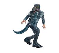 Rubie's Official Jurassic World Blue Velociraptor Dinosaur Adult Costume, Adult Fancy Dress