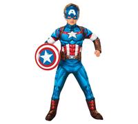 Rubie's Official Marvel Avengers Captain America Deluxe Child Costume, Kids Supe