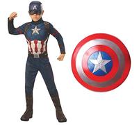 Rubies Official Marvel Avengers Endgame Captain America Classic Childs Costume,