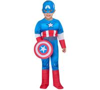 Rubies Official Marvel Spidey and His Amazing Friends Captain America Deluxe Tod