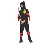 Rubie's Official Ninja Childs Fancy Dress Costume HAUNTED HOUSE BLACK NINJA M