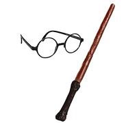 Rubie's Official, Paquete de Accesorios de Harry Potter, Varita y Gafas, el ambalaje puede variar