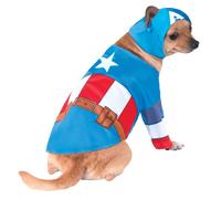 Rubie's Official Pet Dog Costume, Captain America - Large Large Neck to Tail 22"